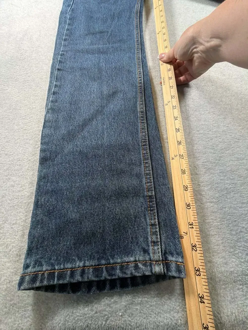 Levi's 505 Regular Fit Jeans Mens 32x34 Blue Denim